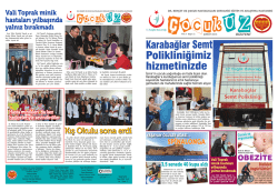 &ccedil;ocukuz b&uuml;lteni 2. sayı - İzmir Dr. Beh&ccedil;et Uz &Ccedil;ocuk Hastalıkları
