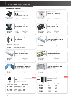 mobilya bağlantı elemanları