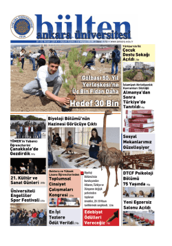 Hedef 30 Bin - Ankara Üniversitesi Bültenleri