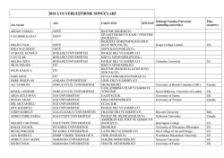 2014 lys yerleştirme sonuçları