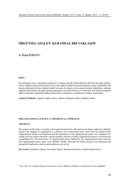 &ouml;rg&uuml;tsel adalet - İstanbul Ticaret &Uuml;niversitesi