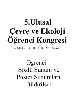 5. UÇEK Kitapçığı - ODTÜ Biyoloji ve Genetik Topluluğu