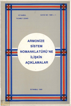 ARMONIZE SiSTEM NOMANKLATÜRÜ