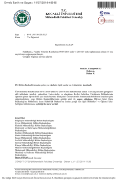 Yaz Öğretimi - Mühendislik Fakültesi