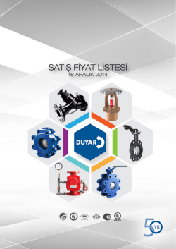 Duyar Vana Fiyat Listesi