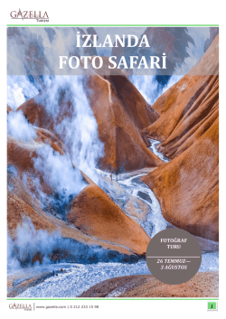 İZLANDA FOTO SAFARİ