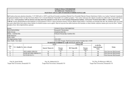 Sayısal Puanı - Turgut &Ouml;zal &Uuml;niversitesi