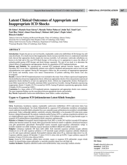 Latent Clinical Outcomes of Appropriate and