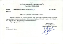 kasım - Edirne Belediyesi