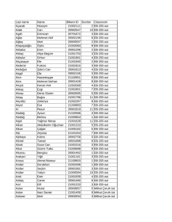 Last name Name Section Classroom 21002111 2 EB-203
