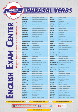 Take off Hand down Throw up Keep off Root out Take out Put aside