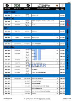 debriyaj rulmanı/clutch bearıng s