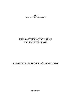 tesisat teknolojisi ve iklimlendirme elektrik motor bağlantıları