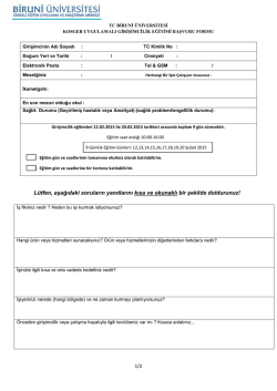 Başvuru Formu i&ccedil;in tıklayınız. - Biruni &Uuml;niversitesi S&uuml;rekli Eğitim