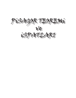 Pisagor Teoremi ve İspatları