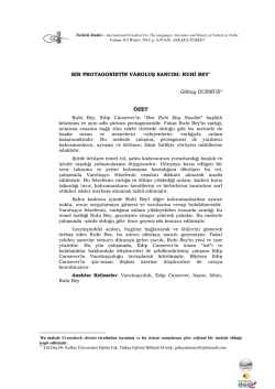 Bir Protagonistin Varoluş Sancısı