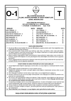 1. Oturum - Milli Eğitim Bakanlığı