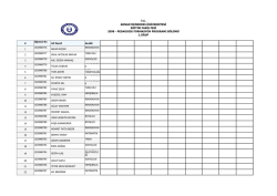 FORMASYON ŞUBAT 2015 GRUPLAR