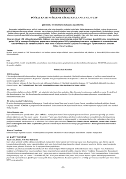 4/8-kanal H.264 DVR Kullanım Kılavuzu