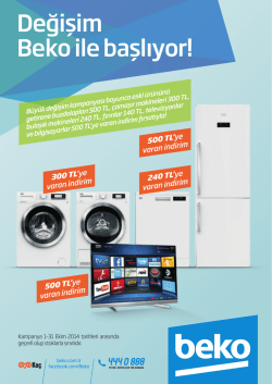 Değişim Beko ile başlıyor!