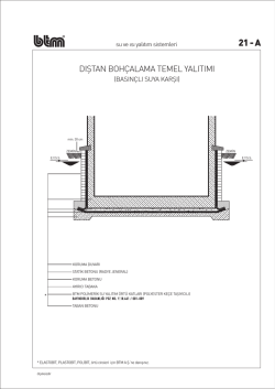 Bit&uuml;ml&uuml; &Ouml;rt&uuml; ile Temel Yalıtım Detayları