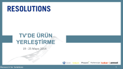 (19-25 Mayis 2014) - resolutions
