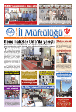 muftuluk mizanpaj - Şanlıurfa Müftülüğü