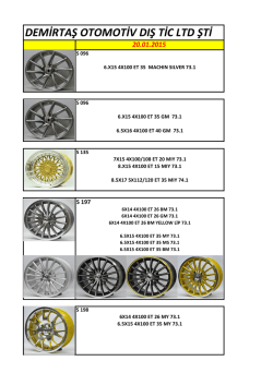 GÜNCEL STOK S-H Modellerimiz - Demirtaş Otomotiv | Oto Jant ve