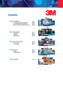 3M Genel İş G&uuml;venliği &Uuml;r&uuml;nleri Kataloğu