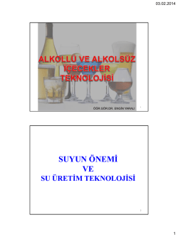 SUYUN ÖNEMİ VE SU ÜRETİM TEKNOLOJİSİ