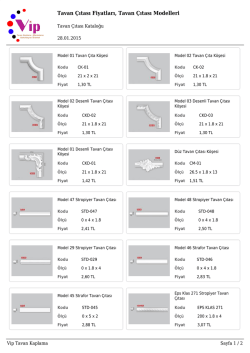 Tavan Çıtası Fiyatları, Tavan Çıtası Modelleri