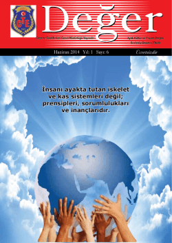 Değer Dergisi - Ceza ve Tevkifevleri Genel Müdürlüğü