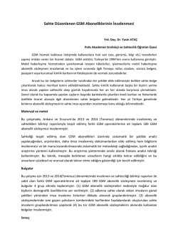 Poster Bildirileri - Adli Bilimler Enstit&uuml;s&uuml;