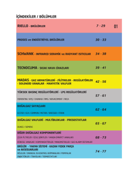 óÇóNDEKóLER / BÖLÜMLER - E-Gaz