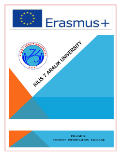Kilis 7 Aralık University Information Pack for