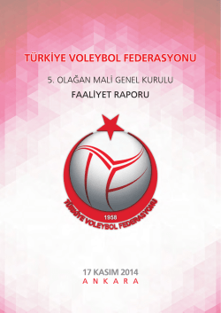 tıklayınız - T&uuml;rkiye Voleybol Federasyonu