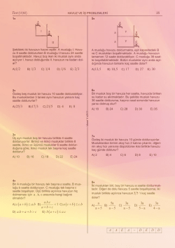 &ouml;rnek sayfalar - Ezbersiz Matematik