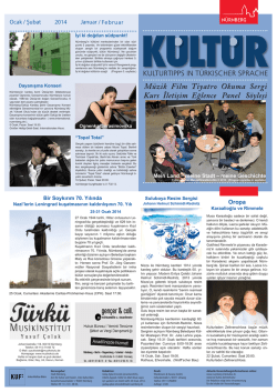 Ocak / Şubat 2014 Januar / Februar Oropa