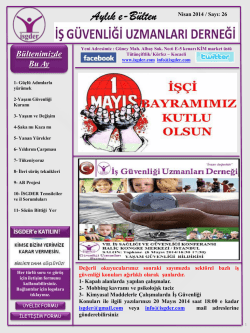 Slayt 1 - iş g&uuml;venliği uzmanı, İŞ G&Uuml;VENLİĞİ UZMANLARI DERNEĞİ