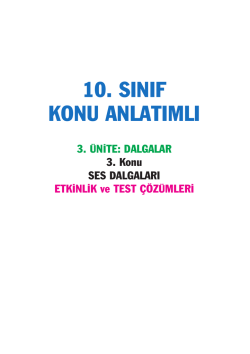 Ses Dalgaları - Nihat Bilgin Yayıncılık
