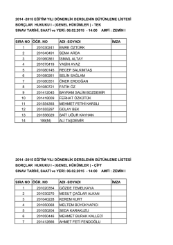 Genel H&uuml;k&uuml;mler