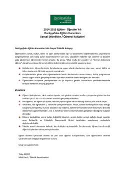 sosyal etkınlık kulup kıtapcıgı