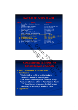 Prof. Dr. Osman SİVRİKAYA Zemin Mekaniği I Ders Notu