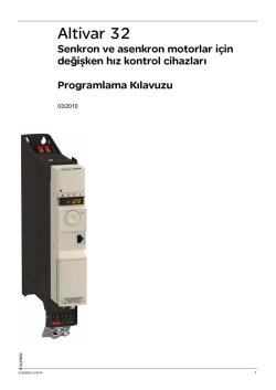 Schneider Elektrik Altivar32 Kullanım Katalog