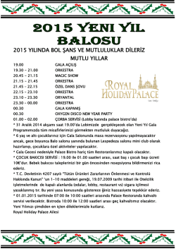 SILVESTERABEND PROGRAMM