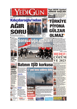 AĞIR SORU - Yedig&uuml;n Gazetesi
