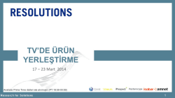 DİZİLER- &Uuml;R&Uuml;N YERLEŞTİRME (PT) - resolutions