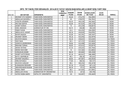 dp&uuml;. tıp fak&uuml;ltesi dekanlığı 2014-2015 yatay ge&ccedil;iş başvuruları (2.sınıf