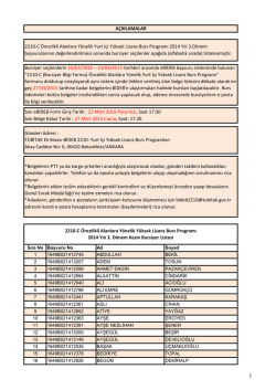 2210-C &Ouml;ncelikli Alanlara Y&ouml;nelik Y&uuml;ksek Lisans Burs