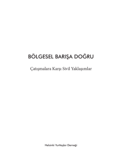 &Ccedil;atışmalara Karşı Sivil Yaklaşımlar
